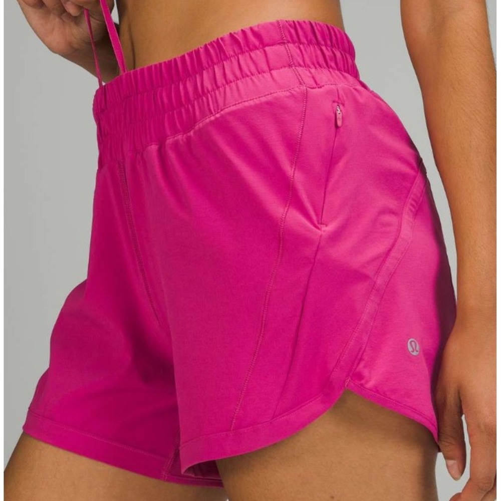 Lululemon Track That Mid-Rise Lined Short 5" Pink Size 2 Athletic Running Sporty